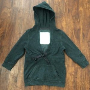 Kismet Gray Stretchy Pullover Top with 3/4 sleeves women's size medium